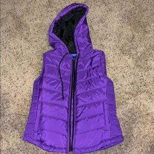 City Streets Purple Zip up Vest